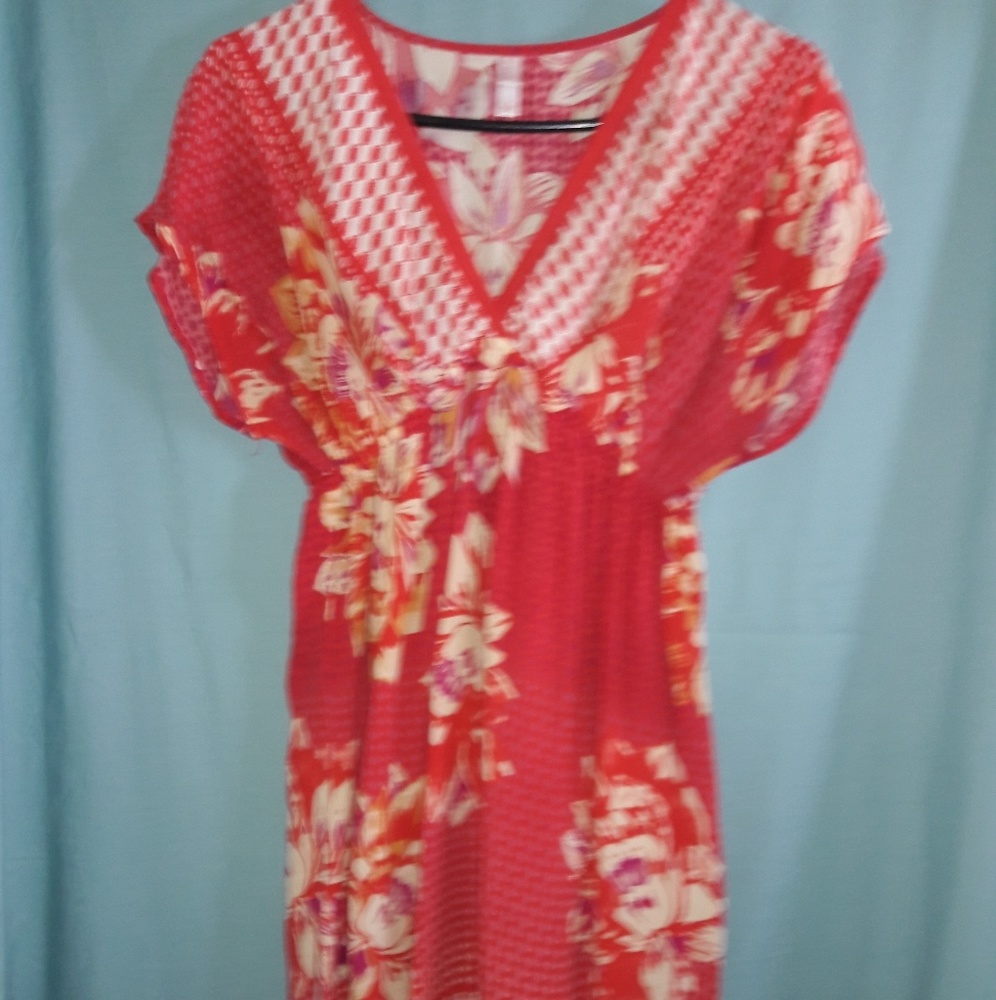 Pink with floral print